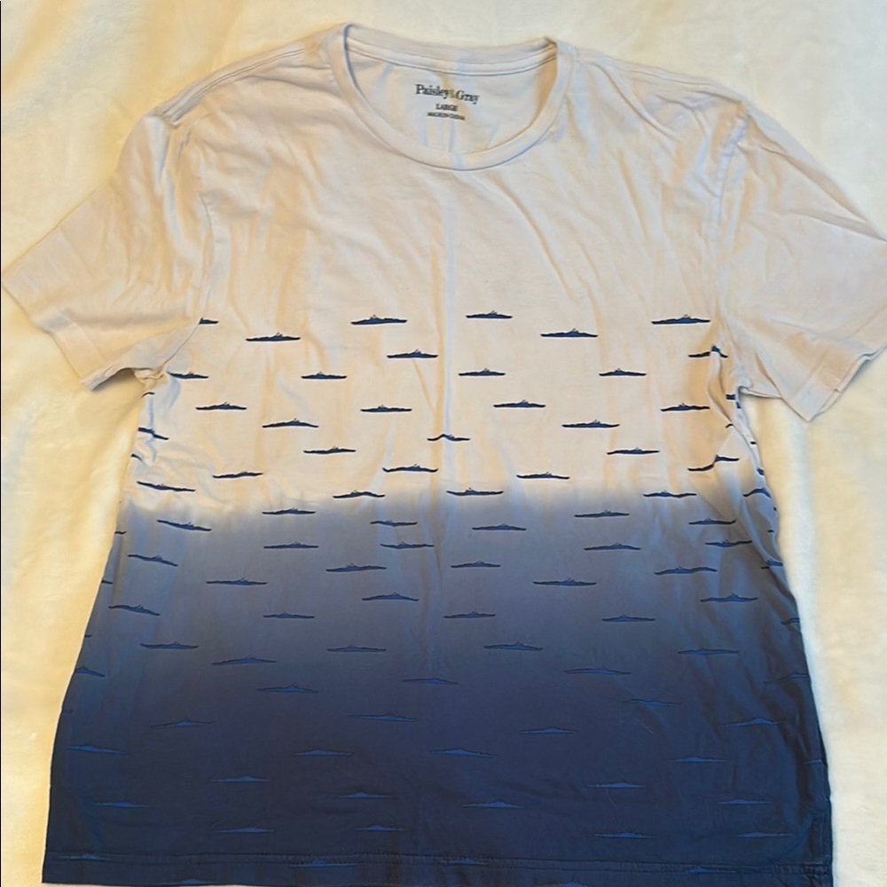 Paisley & Gray Classic White Blue Nautical Tee